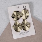 Серьги висячие «Узор», цвет серебро - фото 30990169