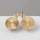 Серьги с жемчугом «Великолепие» два круга, цвет белый в золоте - Фото 3