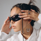 Серьги булавки «Модерн», цвет серебро - Фото 3