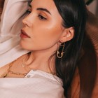 Серьги булавки «Модерн», цвет золото - Фото 3