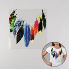 Термотрансфер «Перья», 20 × 20 см - Фото 1