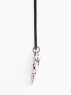 Кулон на шнурке «Слон», цвет чернёное серебро на чёрном шнурке, 42 см - фото 40506909