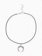 Кулон на шнурке «Рог Хорн», цвет чернёное серебро на чёрном шнурке, 42 см - фото 60780700