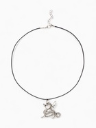 Кулон на шнурке «Дракон», цвет чернёное серебро на чёрном шнурке, 42 см 4448645