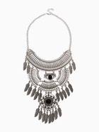 Колье «Одиссея» перья, чёрное в чернёном серебре, 42 см - Фото 2