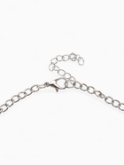 Колье «Одиссея» перья, чёрное в чернёном серебре, 42 см - Фото 1