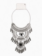 Колье «Одиссея» перья, чёрное в чернёном серебре, 42 см - Фото 4