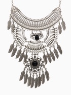 Колье «Одиссея» перья, чёрное в чернёном серебре, 42 см - Фото 4