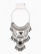 Колье «Одиссея» перья, чёрное в чернёном серебре, 42 см - Фото 6