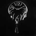 Часы настенные "Падающая капля" черные, 23 × 5 × 36 см - Фото 2