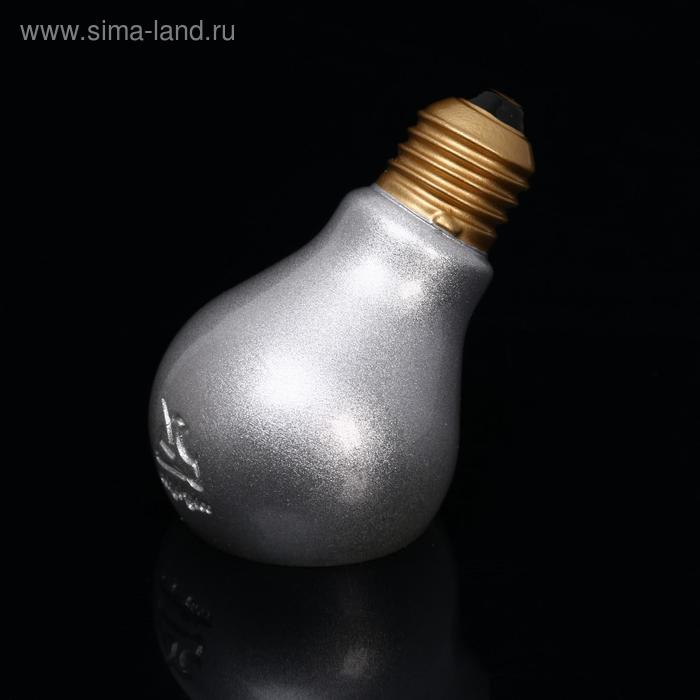 Вешалка "Лампочка", цвет хром, 7 × 6 × 9 см - Фото 1