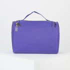 Косметичка-сумочка, отдел на молнии, 3 наружных кармана, крючок, цвет сиреневый - Фото 3