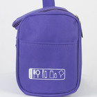 Косметичка-сумочка, отдел на молнии, 3 наружных кармана, крючок, цвет сиреневый - Фото 4