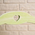 Кашпо деревянное 30×14×27 см "Ёлочка", с ручкой, зелёная кисть Дарим Красиво - Фото 3