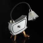 Лампа настольная "Комод на ноге", цвет хром, 18 × 10 × 39 см - Фото 2