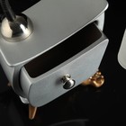 Лампа настольная "Комод на ноге", цвет хром, 18 × 10 × 39 см - Фото 3