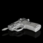 Вешалка "Пистолет", цвет хром, 4 × 15 × 13 см - фото 8221670