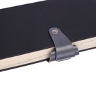 Ежедневник датированный 2020 г, A5, 176 листов deVENTE Gulfstream, искусственная кожа, тонированный блок, ляссе, на кнопке, чёрный - Фото 3