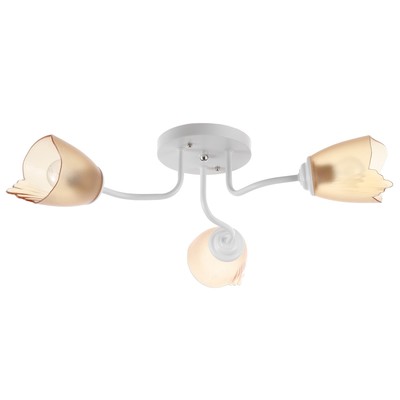 Люстра «1341001/3BR» BayerLux, E27 15 Вт, белый-коричневый