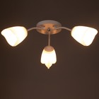 Люстра «Оникс» BayerLux 3×15 Вт E27, белый, 50×50×15 см - Фото 3