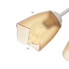 Люстра «Оникс» BayerLux 5×15 Вт E27, белый-коричневый, 52×52×15 см - Фото 5