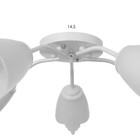 Люстра «Оникс» BayerLux 5×15 Вт E27, белый, 52×52×15 см - Фото 6