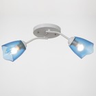 Люстра «Оникс» BayerLux 2×15 Вт E27, белый-синий, 50×15×15 см - Фото 2