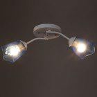 Люстра «Оникс» BayerLux 2×15 Вт E27, белый-синий, 50×15×15 см - Фото 3