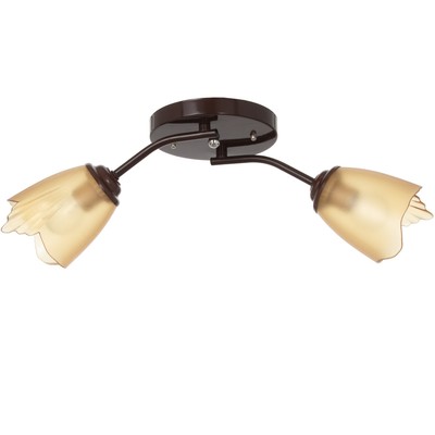 Люстра «Оникс» BayerLux 2×15 Вт E27, коричневый, 50×15×15 см