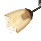 Люстра «Оникс» BayerLux 2×15 Вт E27, коричневый, 50×15×15 см - Фото 4