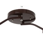 Люстра «Оникс» BayerLux 2×15 Вт E27, коричневый, 50×15×15 см - Фото 5