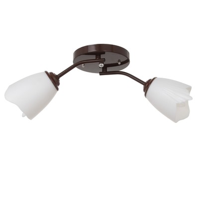 Люстра «Оникс» BayerLux 2×15 Вт E27 15 Вт, коричневый, 50×15×15 см