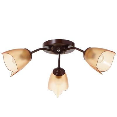 Люстра «Оникс» 3×15 Вт E27 коричневый 50×50×15 см BayerLux