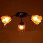 Люстра «Оникс» 3×15 Вт E27 коричневый 50×50×15 см BayerLux - Фото 3