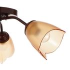 Люстра «Оникс» 3×15 Вт E27 коричневый 50×50×15 см BayerLux - Фото 5