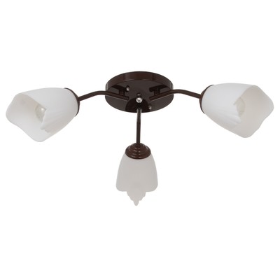 Люстра «Оникс» BayerLux 3×15 Вт E27, коричневый, 50×50×15 см