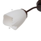 Люстра «Оникс» BayerLux 3×15 Вт E27, коричневый, 50×50×15 см - Фото 5