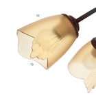 Люстра «Оникс» BayerLux 5×15 Вт E27, коричневый, 52×52×15 см - Фото 5