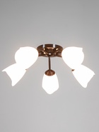 Люстра «Оникс» BayerLux 5×15 Вт E27, коричневый, 52×52×15 см - Фото 2