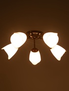 Люстра «Оникс» BayerLux 5×15 Вт E27, коричневый, 52×52×15 см - Фото 3