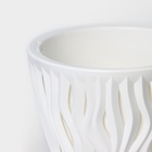 Кашпо для цветов со вставкой «Вдохновение», 2.25 л, d=17.5 см, h=15 см, белое - Фото 5