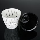 Кашпо для цветов со вставкой «Вдохновение», 3 л, бело-чёрное - Фото 9