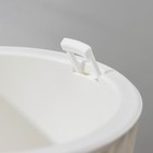 Кашпо для цветов со вставкой «Вдохновение», 3 л, белое - Фото 3