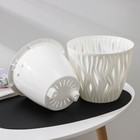 Кашпо для цветов со вставкой «Вдохновение», 3 л, белое - Фото 4