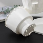 Кашпо для цветов многоярусное Ruby «Каскад», 3 шт., 1 л, белое - Фото 5