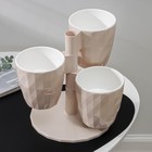 Кашпо для цветов многоярусное Ruby «Каскад», 3 шт, 1 л, цвет пудровый - Фото 2