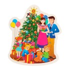 Плакат "Рождественская ель" вырубной, 28,5 х 32,5 см - фото 8864929