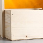 Кашпо деревянное 20×15×11(25) см Элегант "Рестайл Классик", с ручкой Дарим Красиво - Фото 4