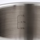 Ковш Катунь «Общепит», 1.5 л, d=16 см, h=8 см, капсульное дно, индукция, нержавеющая сталь - Фото 3