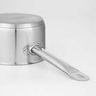 Ковш «Общепит», 1,8 л, d=16 см, h=9 см, металлическая крышка, металлическая ручка, с теплораспределительным слоем - фото 4282546